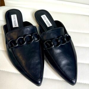 Steve Madden Black Flats, Size 8